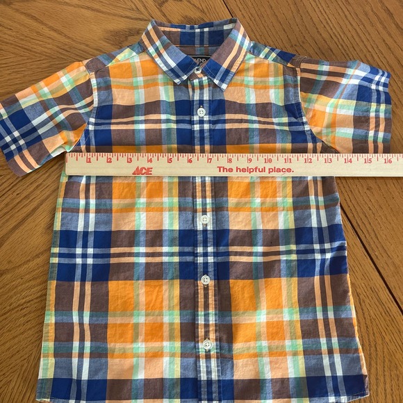 Land’s End checked button up Boys Sz 5-6 barely used - Picture 4 of 7